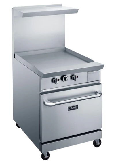 Dukers DCR24-GM 24" Gas Range with 24" Griddle