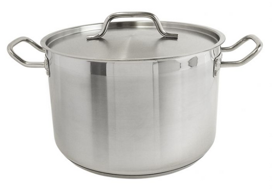 Thunder Group SLSPS4012- 12 qt Stainless Steel Stock Pot with Lid- Induction Ready