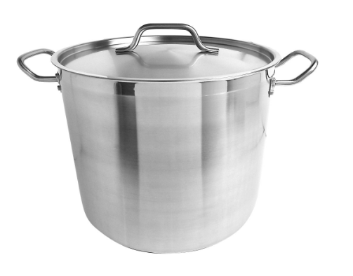 Thunder Group SLSPS4020-20 qt Stainless Steel Stock Pot with Lid- Induction Ready