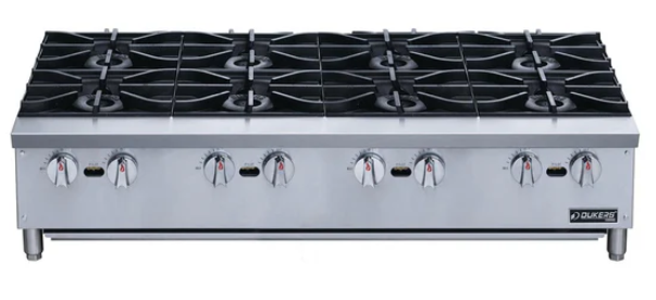 Dukers DCHPA48 48" Hot Plate with 8 Burners Countertop Gas Range