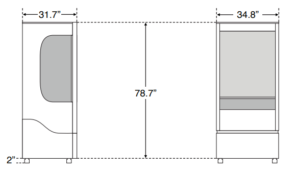 Ojeda ALPA‐77H Open Air Merchandiser, 34.8" W