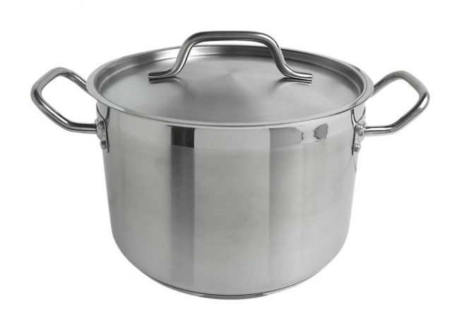 Thunder Group SLSPS4008- 8 qt Stainless Steel Stock Pot with Lid- Induction Ready