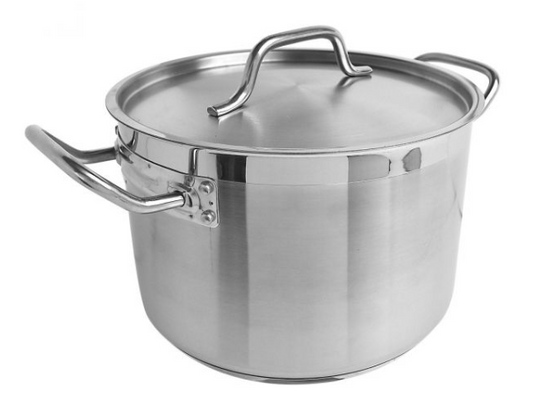 Thunder Group SLSPS4008- 8 qt Stainless Steel Stock Pot with Lid- Induction Ready