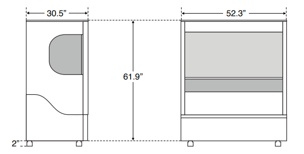 Ojeda ALPA‐99H Open Air Merchandiser, 52.3" W