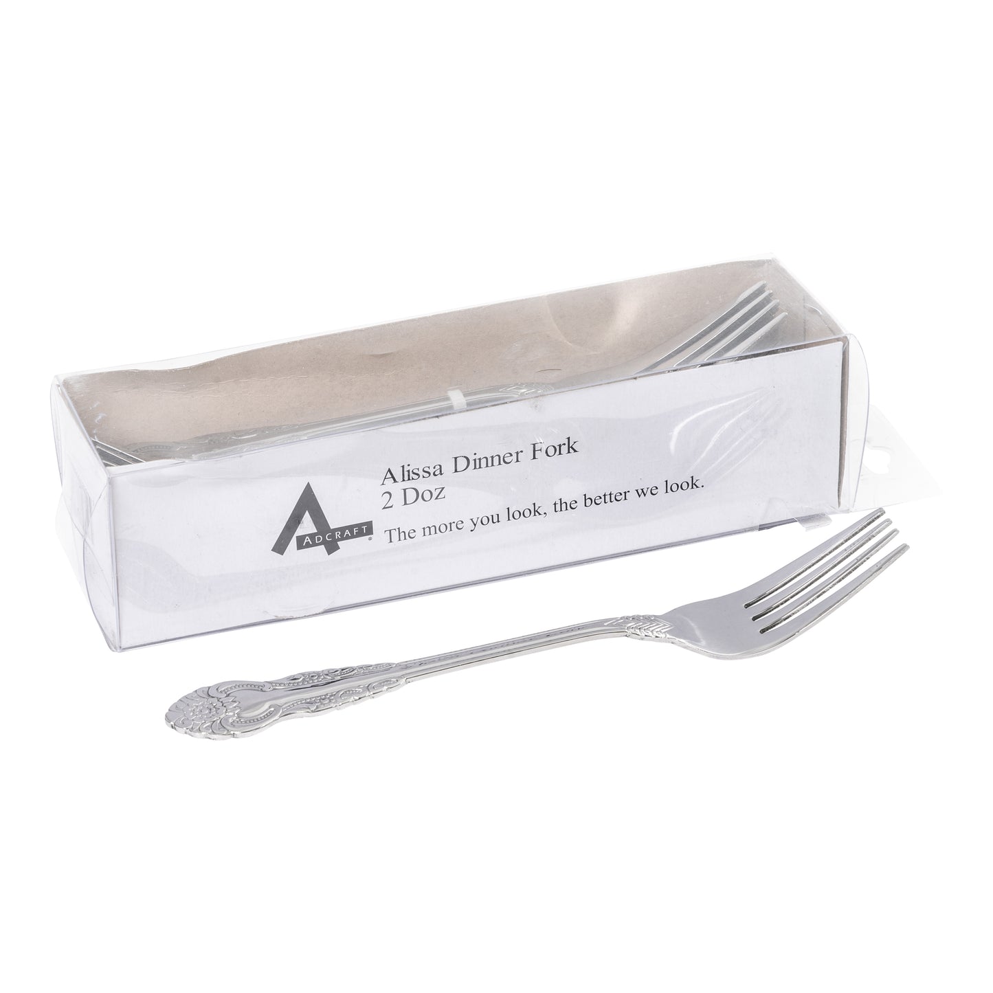 AdCraft AL275-DF/B  Alissa Dinner Fork, 2 dozen, Stainless Steel