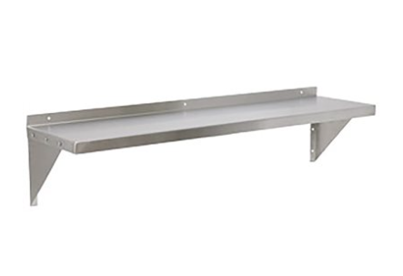 Royal Industries ROYWSH1224 Stainless Steel Wall Shelf 24" x 12"