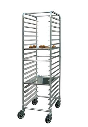 Royal Industries ROYBPR20 Aluminum Mobile Bun Pan Rack 20-Pan capacity