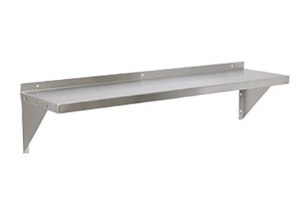 Royal Industries ROYWSH1272 Stainless Steel Wall Shelf 72" x 12"