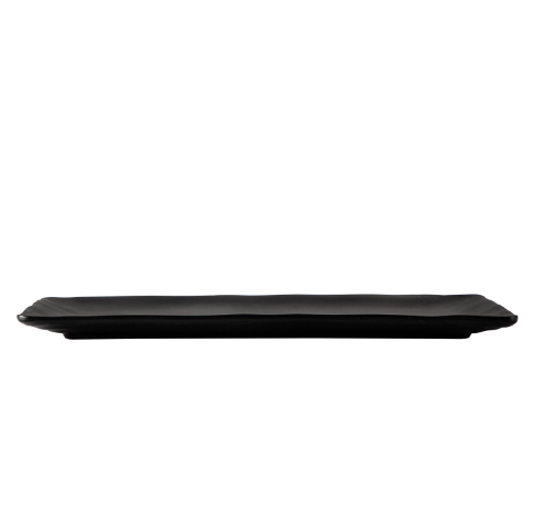 CAC XCLD-RT41 Cloud Serving Platter Rect. Matte Black 14" - 1 dozen