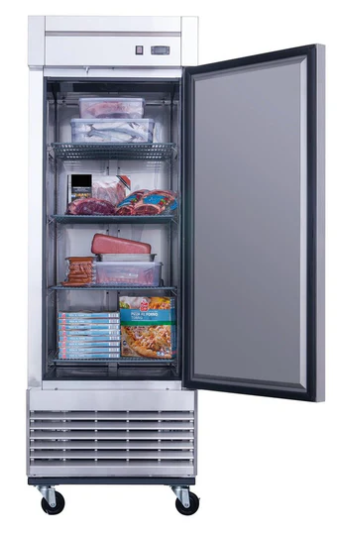 Dukers D28F Single Door Commercial Freezer in Stainless Steel