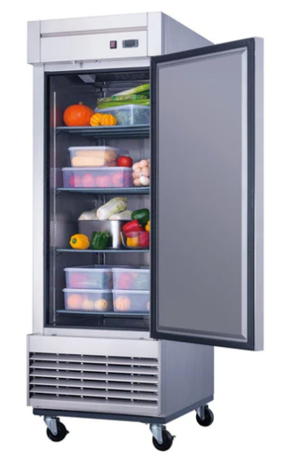 Dukers D28F Single Door Commercial Freezer in Stainless Steel