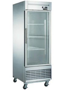 Dukers D28F-GS1 Bottom Mount Glass Single Door Commercial Reach-in Freezer