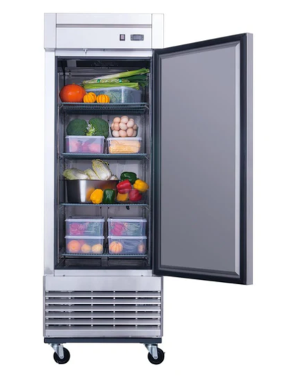 Dukers D28R Single Door Commercial Refrigerator in Stainless Steel