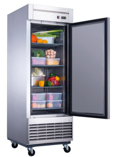 Dukers D28R Single Door Commercial Refrigerator in Stainless Steel