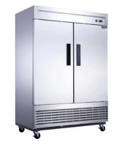 D55R 2-Door Commercial Refrigerator in Stainless Steel