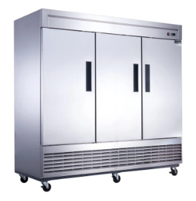 D83R 3-Door Commercial Refrigerator in Stainless Steel