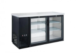 Dukers DBB48-H2 2-Door Back Bar Beverage Cooler (Hinge Doors)