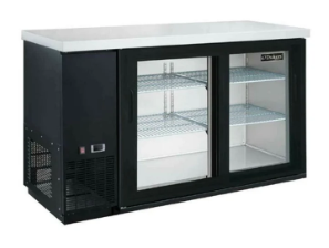 Dukers DBB48-S2 2-Door Back Bar Beverage Cooler (Sliding Doors)