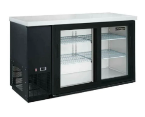 Dukers DBB60-S2 2 Door Back Bar Beverage Cooler (Sliding Doors)