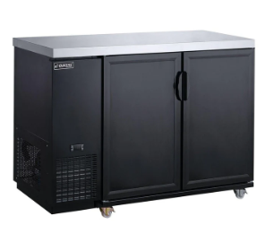 Dukers DBB60-M2 2-Door Back Bar Beverage Cooler (Solid Doors)