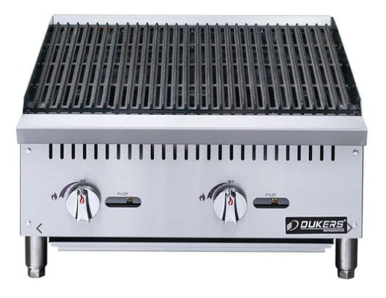 Dukers DCRB24 24 in. W Countertop Charbroiler