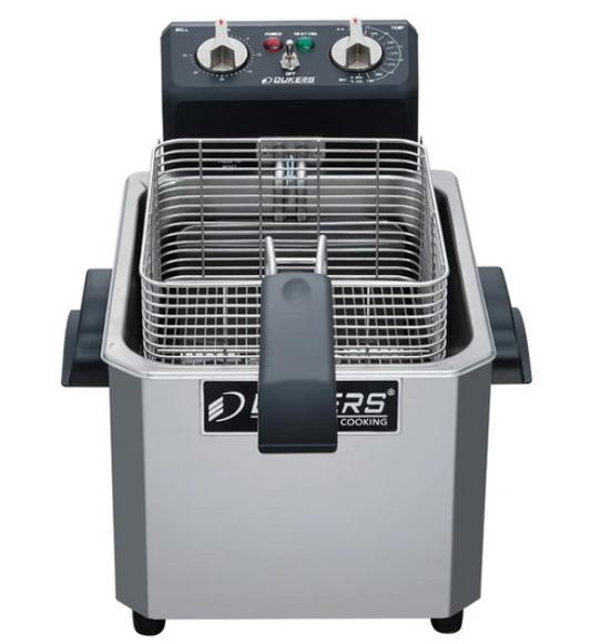 Dukers DCF15E 15lb One Basket Electric Countertop Fryer