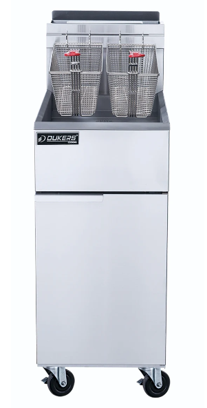 Dukers DCF4-LPG Liquid Propane Gas Fryer with 4 Tube Burners