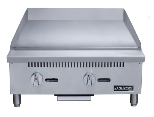 Dukers DCGMA24 24" Griddle with 2 Burners