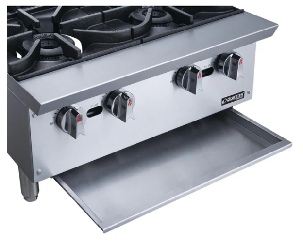 Dukers DCHPA24  24" Hot Plate with 4 Burners Countertop Gas Range