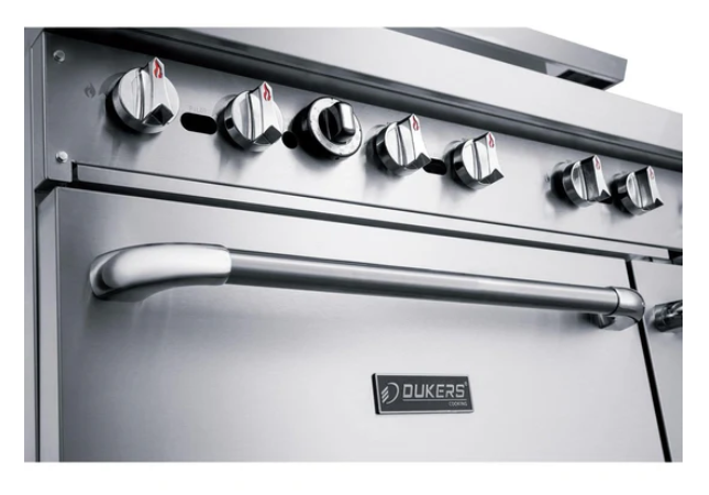 Dukers DCR60-10B 60" Gas Range with Ten (10) Open Burners