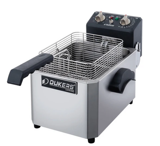 Dukers DCF10E 10lb One Basket Electric Countertop Fryer