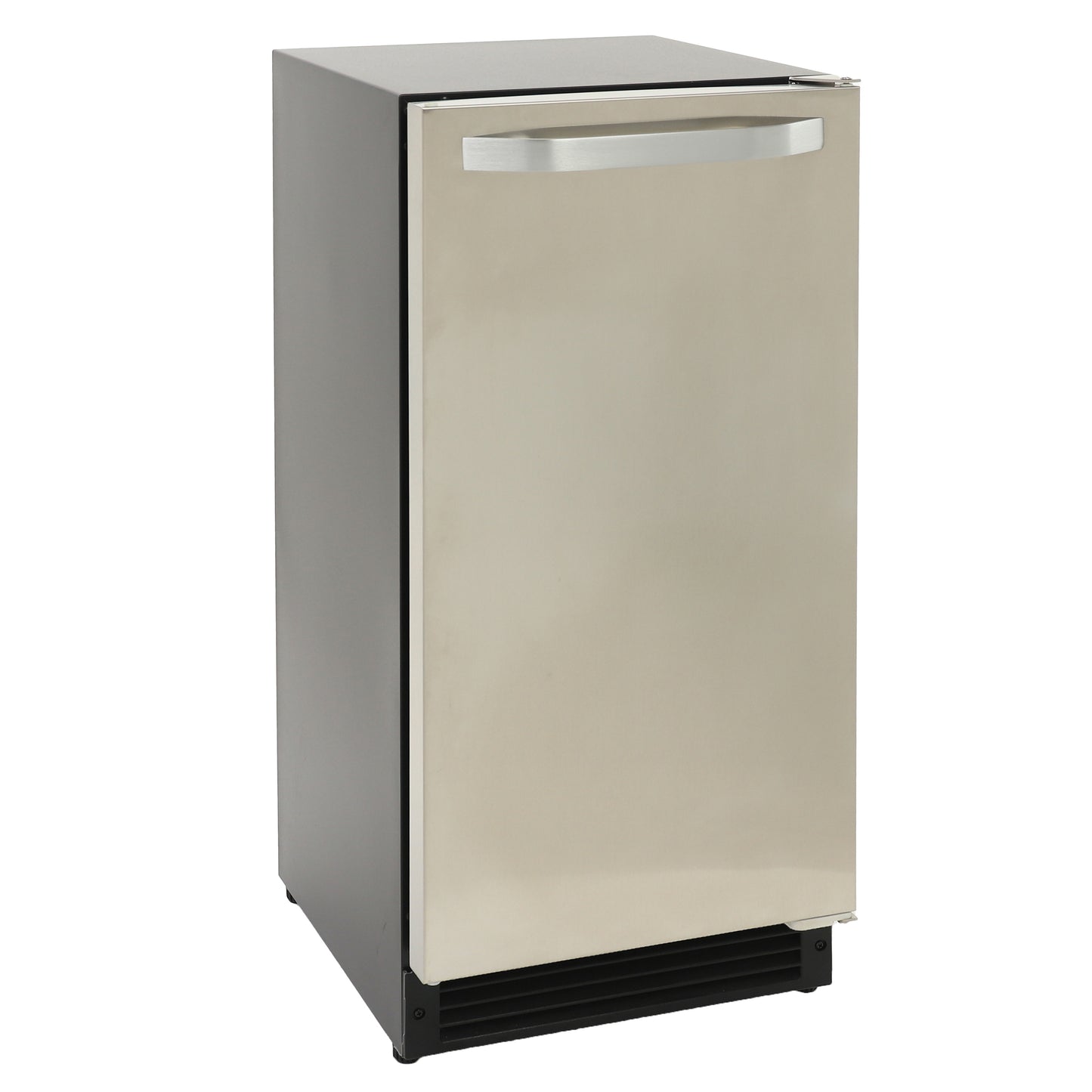 Maxx Ice MIM25C Ss Door, Black Sides, Maxx Ice Crescent Ice Maker 25 lbs per day