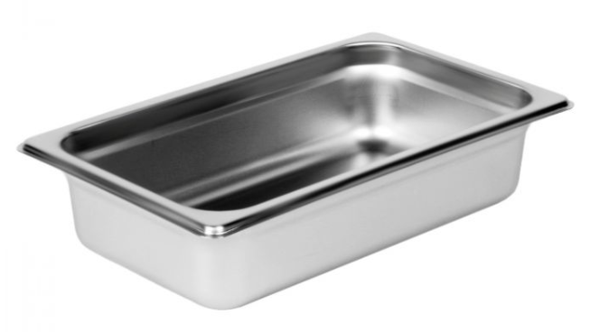 Thunder Group STPA2142 Quarter Size, 2-1/2" Deep, Anti-Jam, Heavy-Duty, Stainless Steel Steam Pan