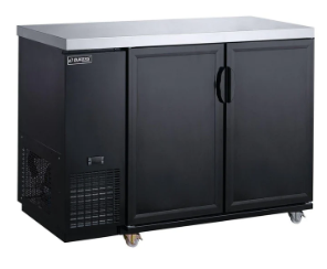 Dukers DBB48-M2 2-Door Back Bar Beverage Cooler (Solid Doors)