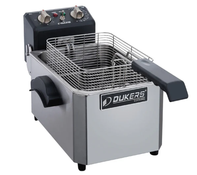 Dukers DCF7E 7lb Single Basket Electric Countertop Fryer