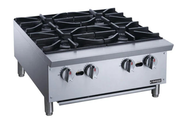 Dukers DCHPA24  24" Hot Plate with 4 Burners Countertop Gas Range