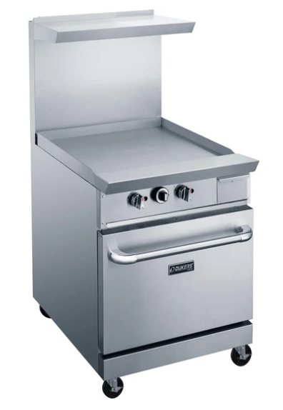 Dukers  DCR24-GM 24" Gas Range with 24" Griddle