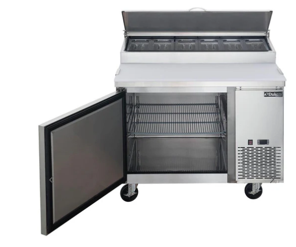 DPP44-6-S1 Commercial Single Door Pizza Prep Table Refrigerator