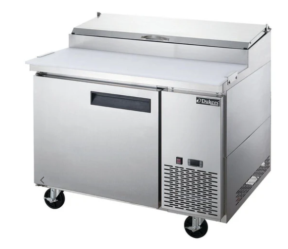 DPP44-6-S1 Commercial Single Door Pizza Prep Table Refrigerator