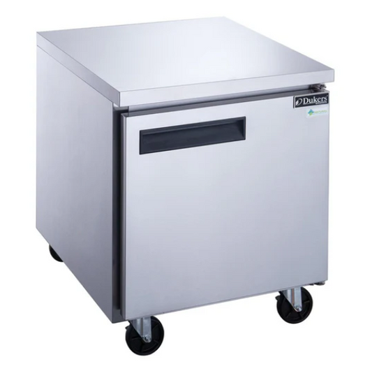 Dukers DUC29F Single Door Undercounter Freezer in Stainless Steel