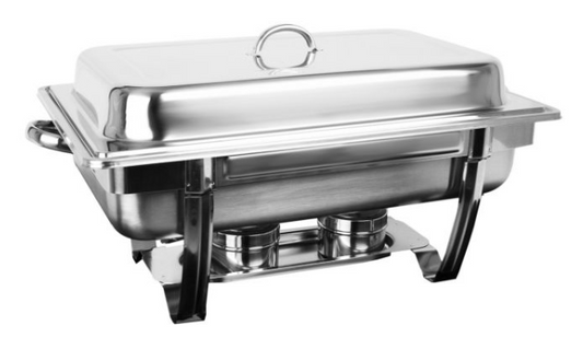 Thunder Group SLRCF0833BT, 8 QUART STAINLESS STEEL CHAFER, STACKABLE