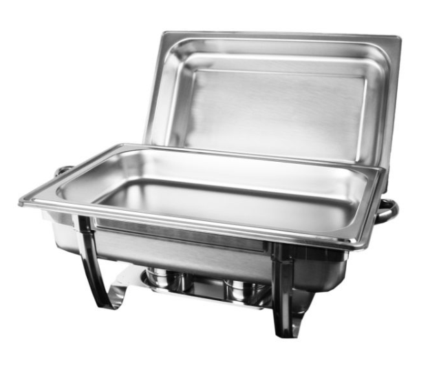 Thunder Group SLRCF0833BT, 8 QUART STAINLESS STEEL CHAFER, STACKABLE