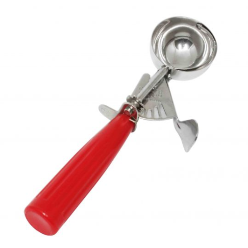 Thunder Group SLDS024, 1 1/3 OZ ICE CREAM DISHER, RED